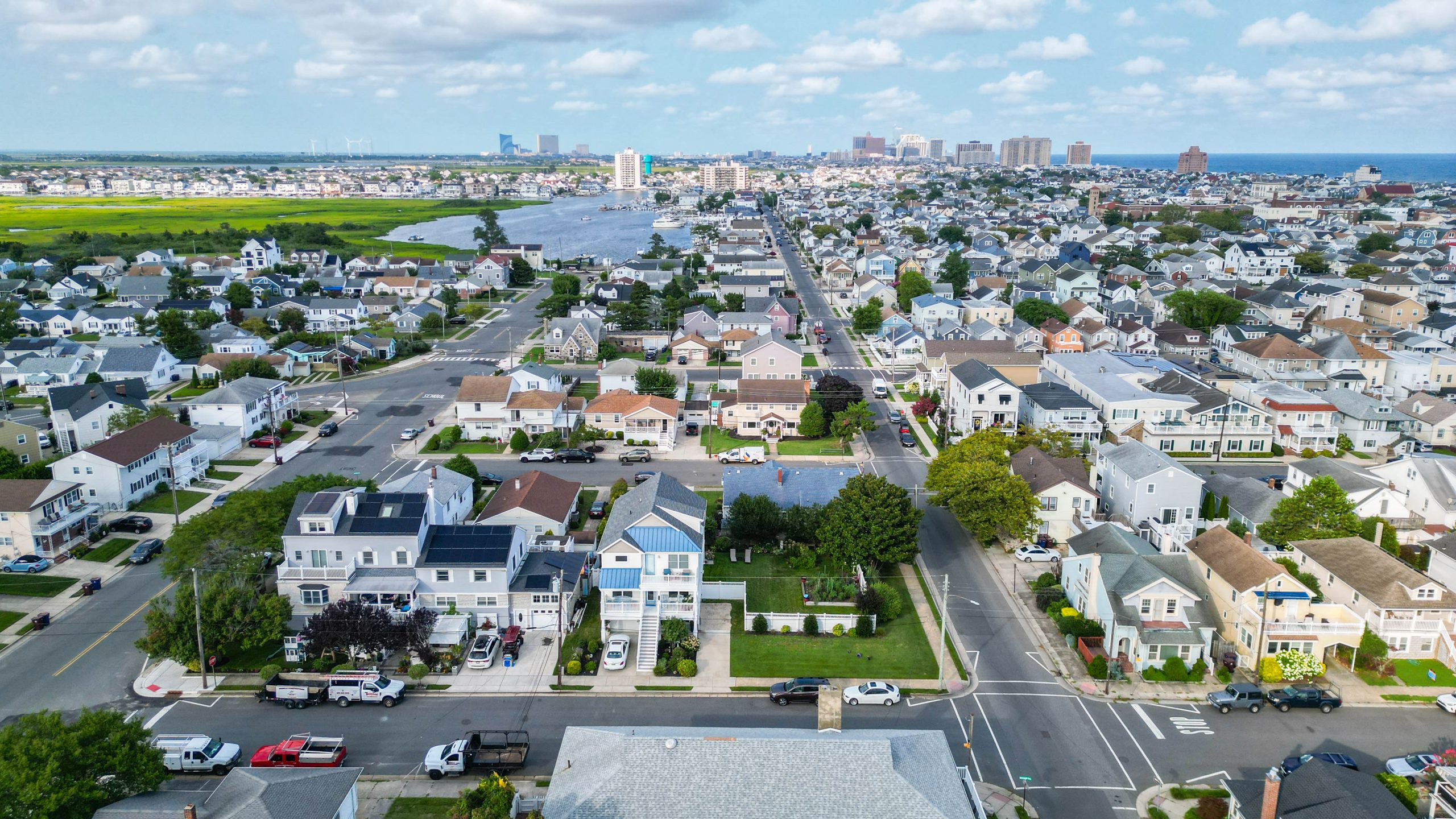Over looking Ventnor NJ towards Atlantic City